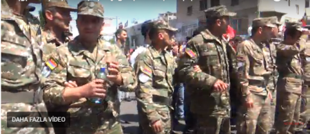 Aprel döyüşündə iştirak etmiş erməni hərbiçiləri etiraz aksiyalarına qoşulub 