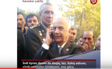 "Ağ çörək yeyib, qara çörəyi yeyənləri düşünmürsüz!" - Abutalıbov aksiyaçıların yanında məmurları hədələdi + VİDEO
