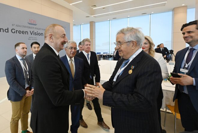 Prezident İlham Əliyevin ADA Universitetində keçirilən beynəlxalq forumda çıxışı