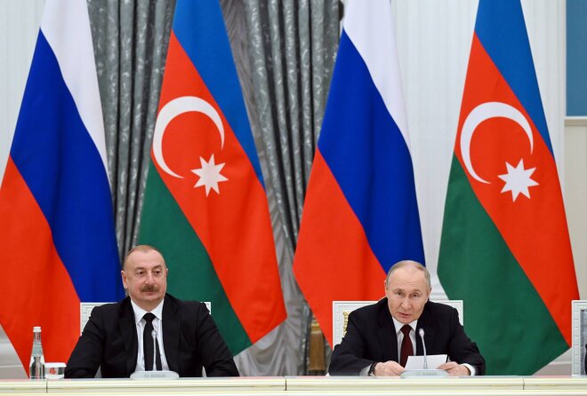 Prezident  İlham Əliyevin Moskvada Rusiya Federasiyasının Prezidenti Vladimir Putin ilə görüşü