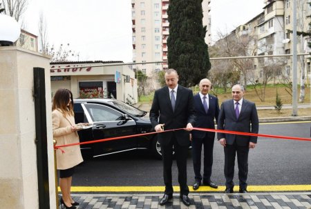 Prezident Bakı Şəhər Statistika İdarəsinin yeni inzibati binasının açılışında- FOTO