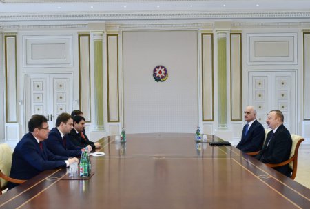 Prezident İlham Əliyev Rusiyanın iqtisadi inkişaf nazirini qəbul edib –FOTO