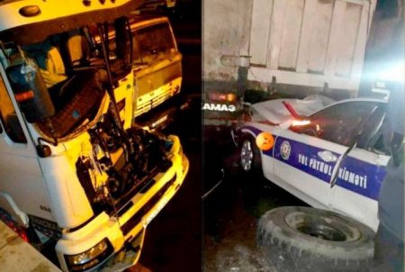 Bakıda ağır qəza: YPX avtomobili 2 yük maşınına çırpıldı