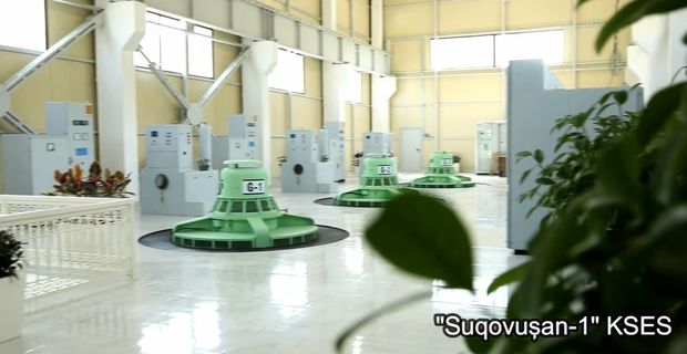 Suqovuşan elektrik stansiyasından yeni görüntülər - VİDEO
