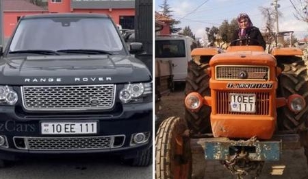 Azərbaycan nömrəli avtomobil qaydaları pozdu, cərimə traktor sürücüsü qadına yazıldı (FOTO)