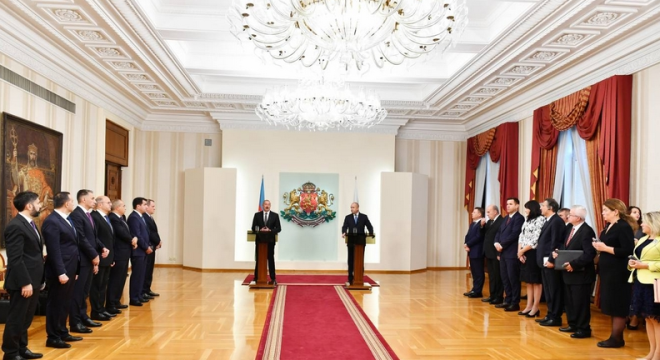 Prezident İlham Əliyevin cari ilin 30 sentyabr tarixində Bolqarıstanda  rəsmi səfəri zamanı çıxışı