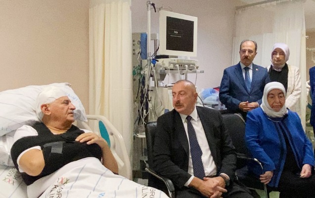 İlham Əliyev Binəli Yıldırıma baş çəkdi -