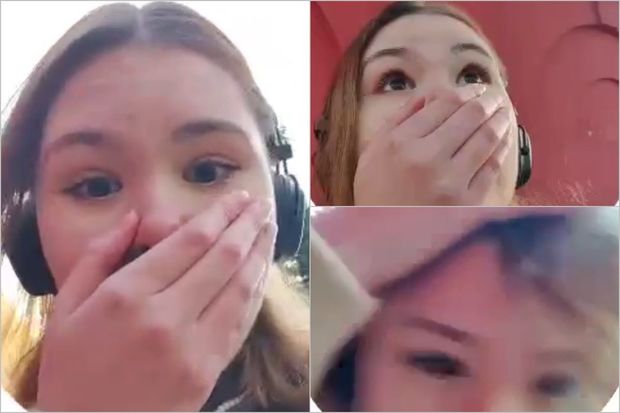 Kiyevli qız təsadüfən bombardman anını çəkdi