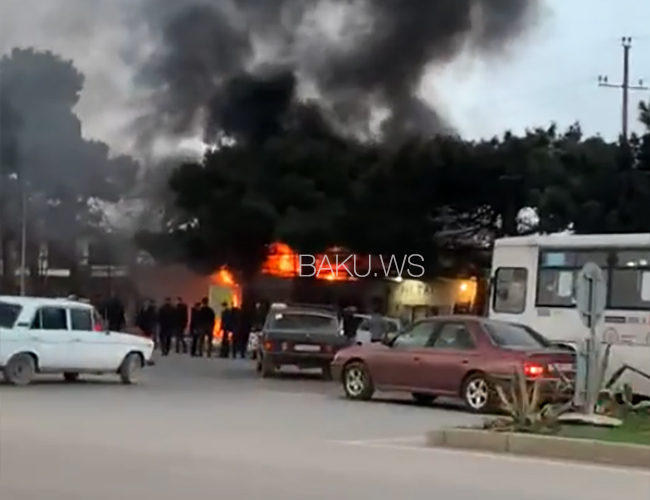 Bakıda avtomobil qarajda partladı -