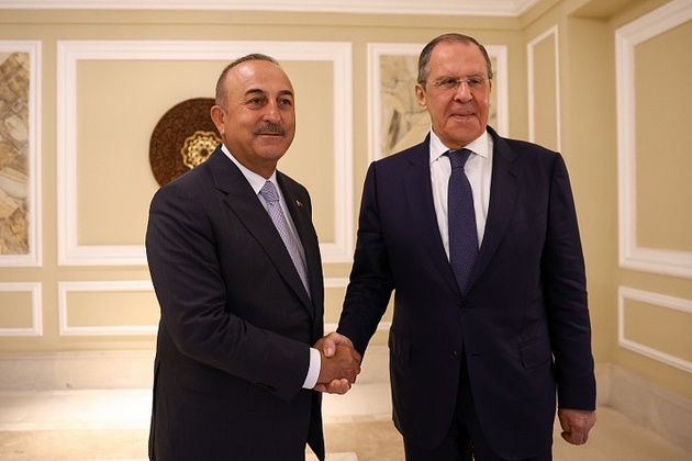 Çavuşoğlu ilə Lavrov görüşüblər