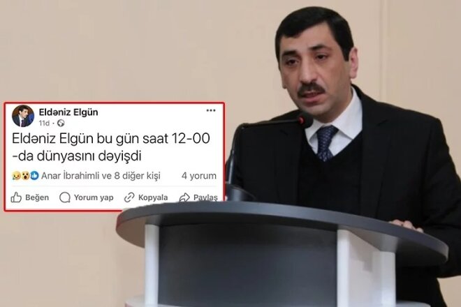 Öldüyü deyilən Eldəniz Elgün DANIŞDI -