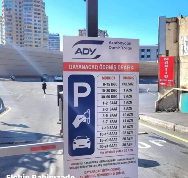 Tblisidə parklanma qiymətləri -