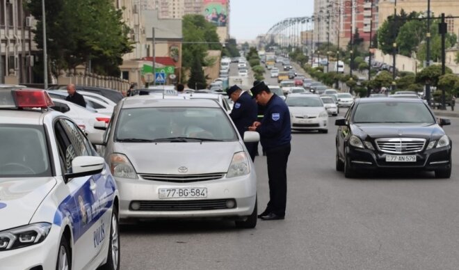 Bakıda taksi fəaliyyəti ilə məşğul olan sürücülərə qarşı reyd keçirilib