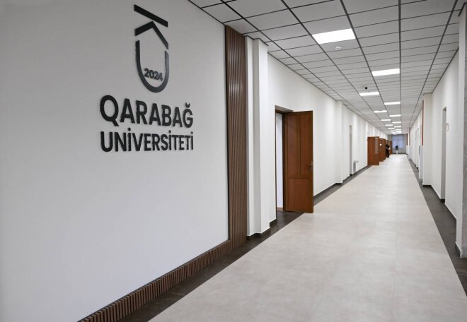 Qarabağ Universitetində tələbələrlə görüş