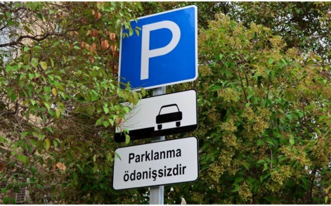 Bakıda ilk dəfə ödənişsiz parklanma yerləri təşkil edilib