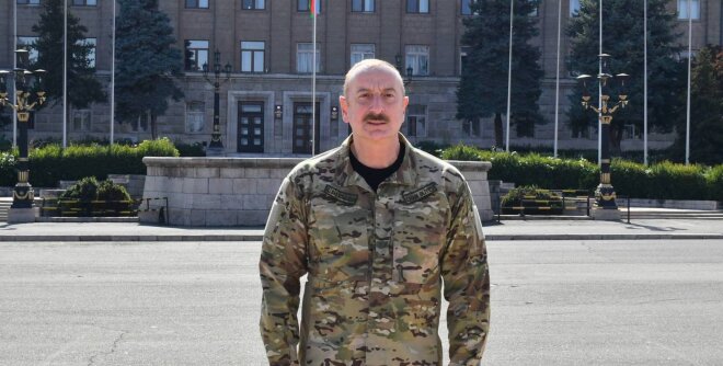 Xankəndi üçrəngli bayrağımızla daha parlaq görünür