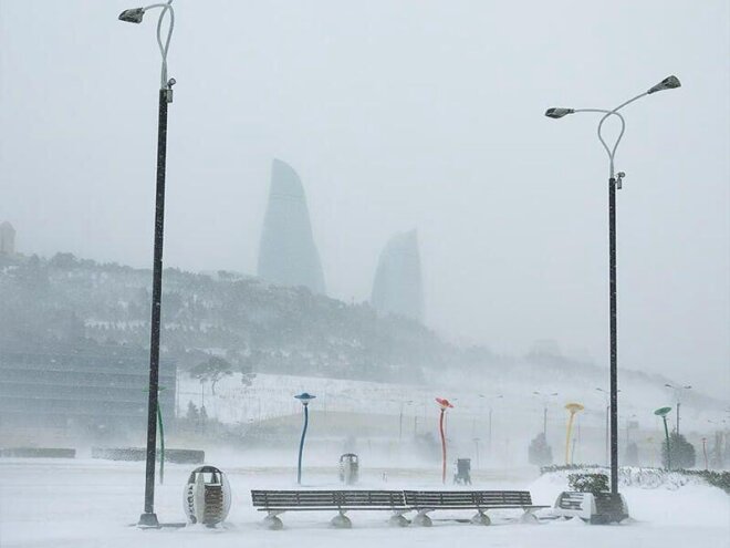 Bakıya buna görə qar yağmır -