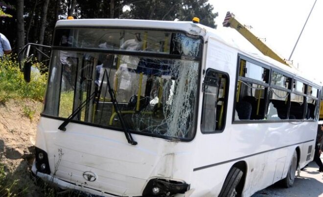 Bakıda avtobus qəzası: