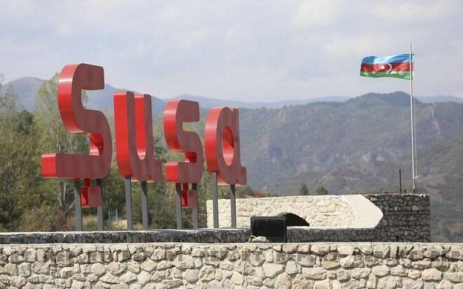 Prezident və birinci xanım Mehriban Əliyeva Şuşada bir sıra açılışlarda iştirak edib