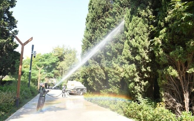 Bakı "yuyuldu" -