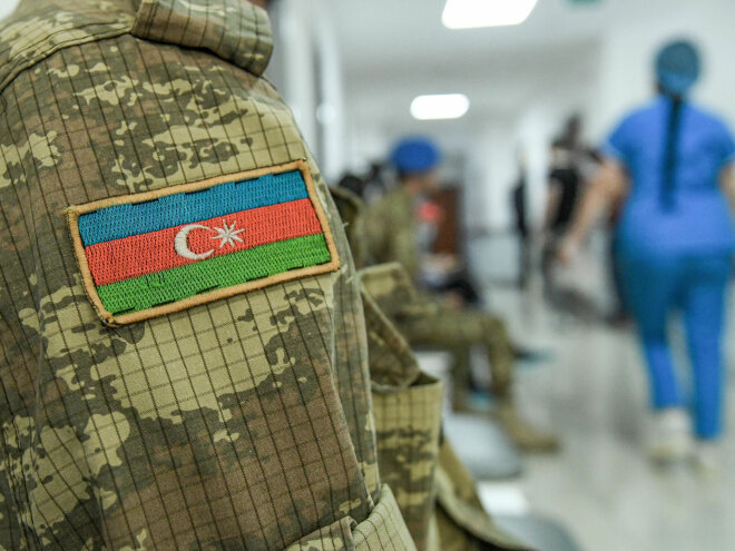 Laçında hərbçimiz minaya düşdü