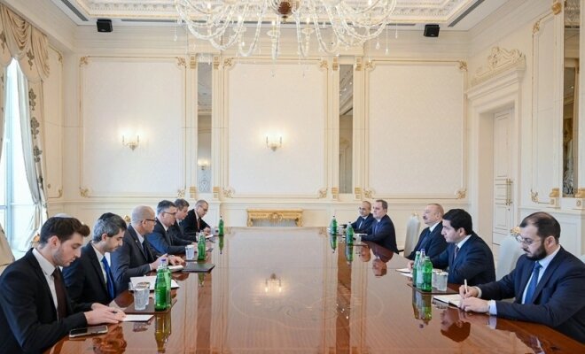 Prezident İlham Əliyev İsrailin XİN başçısını qəbul edib