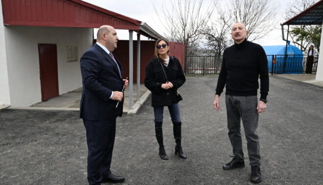 İlham Əliyev və xanımı Xocavənddədir